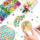 200 г мозаики diy multi-glitter mosaic collection без кристаллов из камня и стекла, детские материалы ручной работы с частицами mini 1