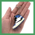 1 lightning upside down (black) (single key chain)