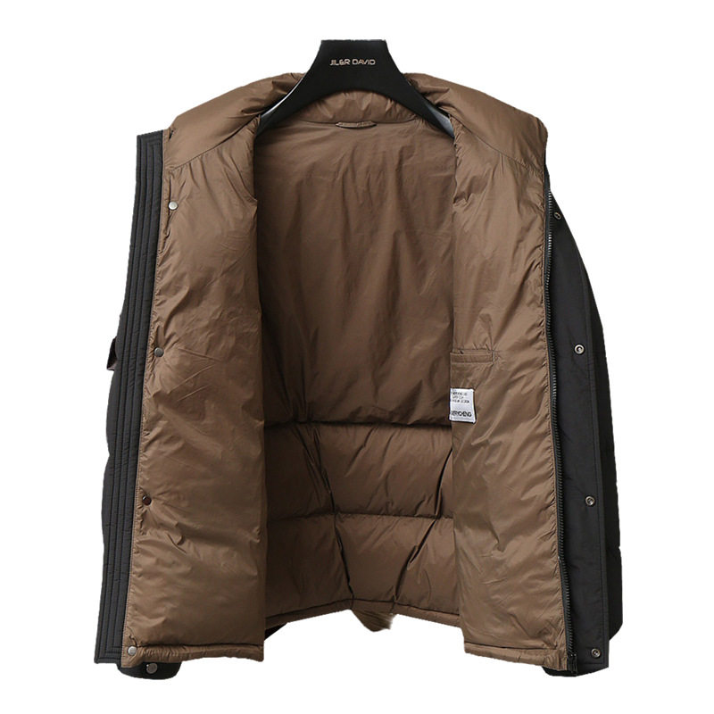 Vertical Collar Down Jacket Men's Short Winter New Duck Down Warm Casual Fashionable Brand Korean Style Jacket Men's in stock