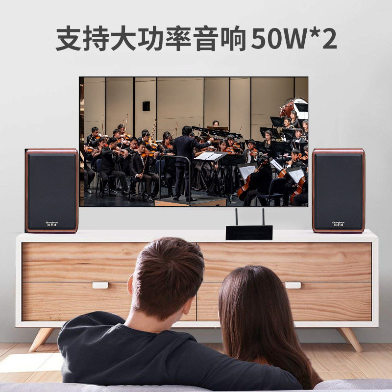 New Wa30 Mini Network Streaming Player Qplay Streaming Music Wifi Bluetooth Audio Amplifier