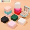 Cross-border Simple Mini Portable Jewelry Box Storage Box Earrings Ring Velvet Packaging Box Jewelry Jewelry Box