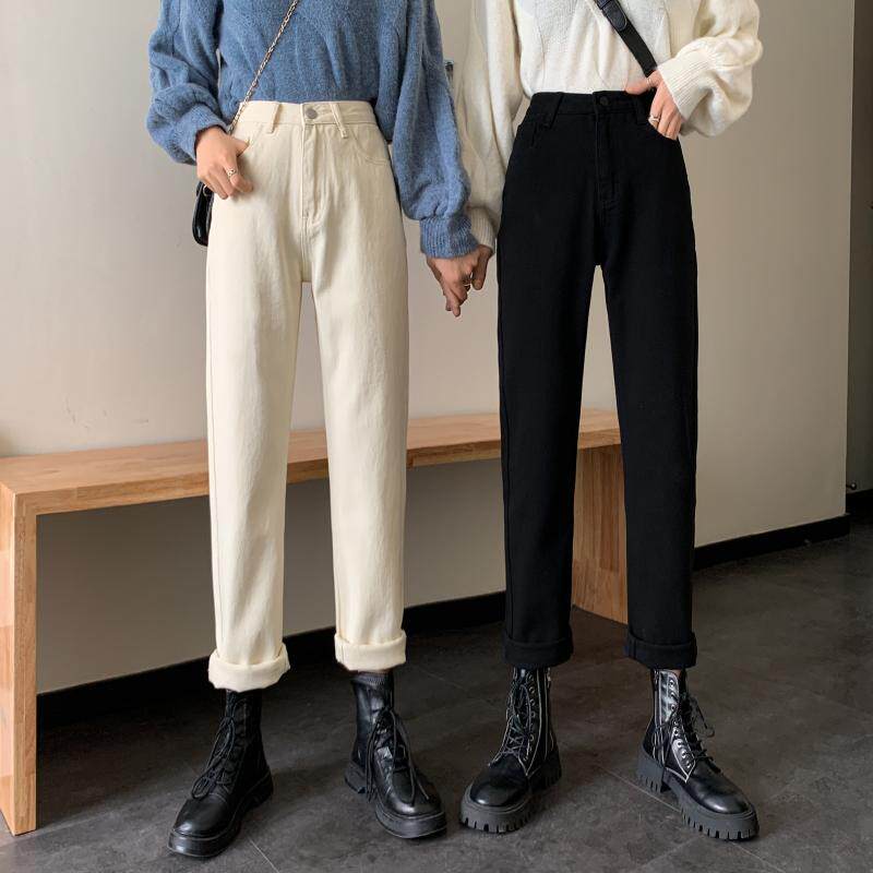High Waisted Loose Fit Straight Leg Jeans for Women Slimming Cropped Length Casual Style Spring Summer Collection