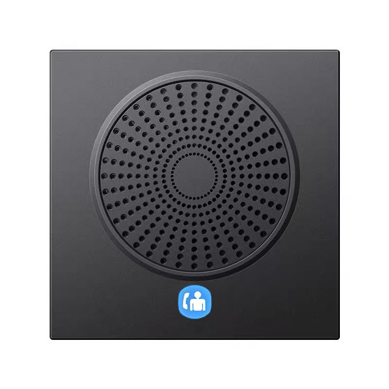 酒店客房壁挂电话机86盒一键拨号前台免提电梯客房浴室紧急呼叫器