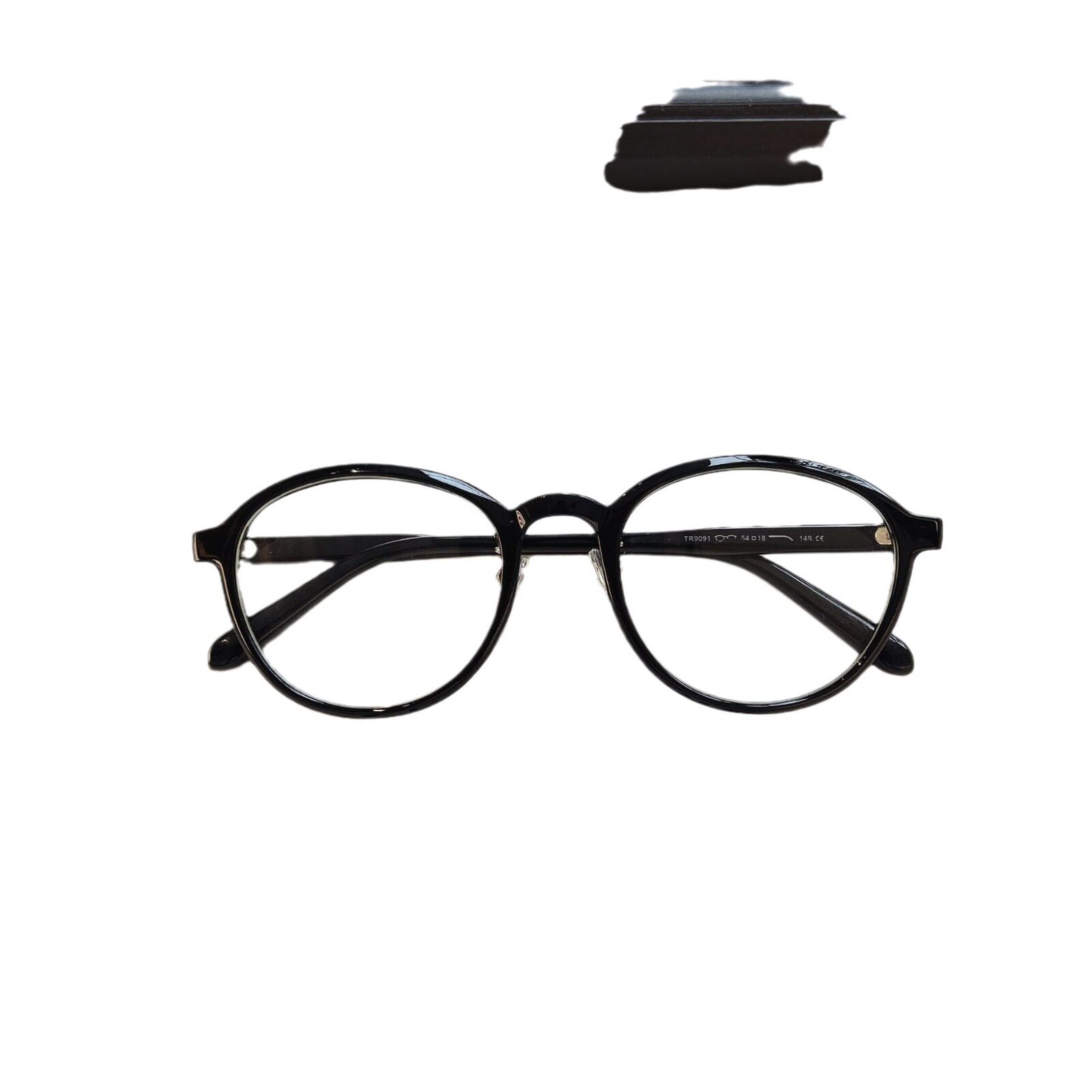 2024 K-Style of the New Pomegranate Red Glasses Frame for Men and Women Can Be Equipped with Prescription Anti-Blue Light Retro Face-Showing Small Plain Frame