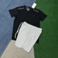 Crystal short sleeve black+d218 gray