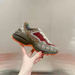 Foreign Trade Mickey Strawberry Dad Shoes for Women, Thick-Soled, Non-Slip, Height-Increasing, Versatile Casual Couple Genuine Leather Sports White Shoes for Men