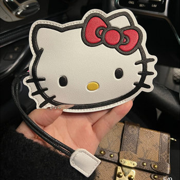 Creative Open KT Cat Key Case Pull-out Cartoon Cute Large Capacity Universal Electric Car Car Key Case