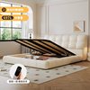 Free Shipping Puff Storage Bed with Drawer Multifunctional Leather Bed French Modern Simple Light Luxury Leather Bed Master Bedroom King Bed