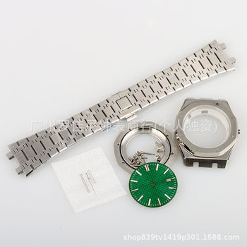 Foreign Trade Popular Watch Accessories Oak 41mm Octagonal Stainless Steel Case + Belt Suitable for Nh35/Nh36 Movement