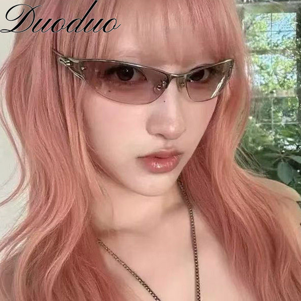 แว่นตากันแดดสไตล์คนดัง รุ่น GM สำหรับผู้หญิง แว่นตาครึ่งกรอบโลหะทรงตาแมว สไตล์ยุโรปและอเมริกา ดีไซน์โค้งเฉพาะตัว สไตล์คลาสสิก แว่นตาข้ามพรมแดน