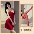wine red red stockings