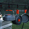 Outdoor Pot Portable Camping Cooking Pot Small Large Hanging Pan Frying Pan Kettle 3-5-7-12 Non-stick Pan suit