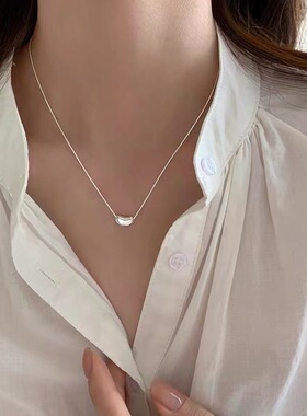 925镀银豆豆项链轻奢小众设计级感锁骨链2026新款爆款