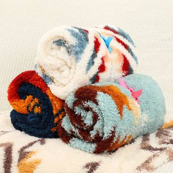 Leg-Covering Blanket, Air-Conditioned Flannel Thickeneded Quilt, Coral Velvet Blanket, Nap Towel Quilt, Winter Single Small Blanket