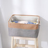Storage Box Foldable Storage Basket Portable Lidless Toy Underwear Storage Box Cotton and Linen Thickened Clothing Dirty Clothes Basket