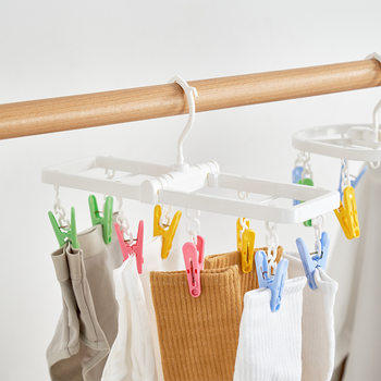 Small Drying Rack Foldableable Socks and Intimates Drying Clip Mini Drying Rack Japanese Style Home.1131