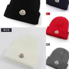 Foreign Trade Acrylic Coarse Texture Extended Thickened Knitted Hat Autumn and Winter Warm Pullover Wool Hat Unisex Cold-Proof Hat