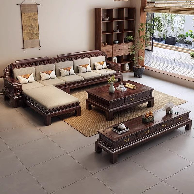 926#厂家古典沙发中式风客厅沙发组合别墅家具直销一件代发