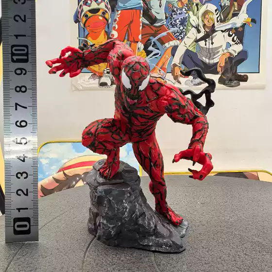 The Amazing Spider-Man Anti-Hero Venom Red Carnage Statue Scene Model Boxed Figure