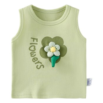 A generation of baby vest clothes summer thin children's cotton top men's and women's children's suspenders sleeveless bottoming shirt