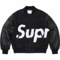 Sup baseball collar jacket (black)