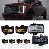 Габаритные фары указателя поворота F250 подходят для пикапа Ford, фары f250, фары зеркала заднего вида f150, поворотники зеркал заднего вида