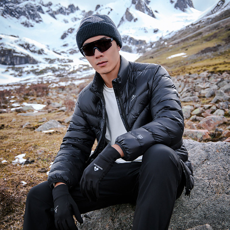 [Snow Fox Goose Down Jacket] Road Taster 800 Peng Down Jacket Men's Fall/Winter Vertical Collar Mountaineering Windproof Warm Jacket