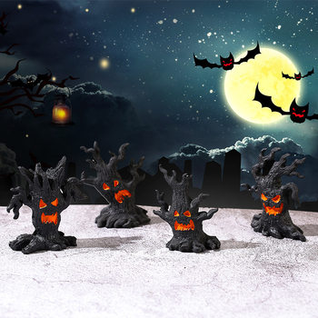 Halloween new tree demon series micro landscape gardening landscaping small ornaments resin ghost festival accessories