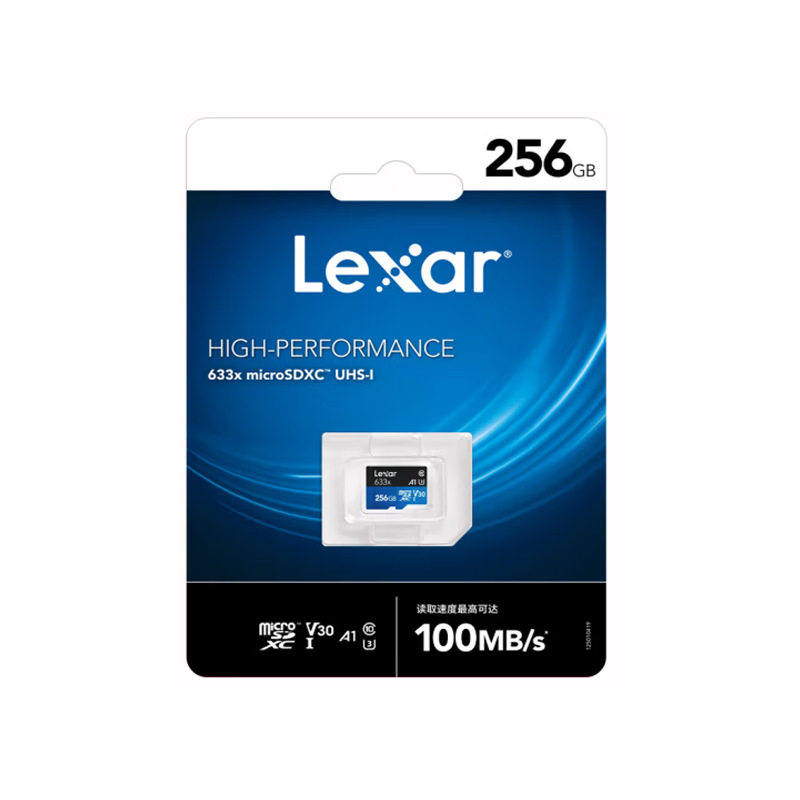 Lexar Sand 256Gtf Card 633Xu3 Mobile Phone Memory Card Recorder Any High-Definition Flash Memory Card