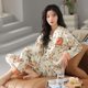 【7A抑菌】纯棉睡衣女春秋长袖新款V领和服可外穿全棉家居服套装