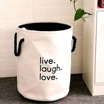 Source Factory Thickened Toy Storage Bucket Fabric Eva Multifunctional Laundry Basket Foldable Large Capacity Laundry Hamper