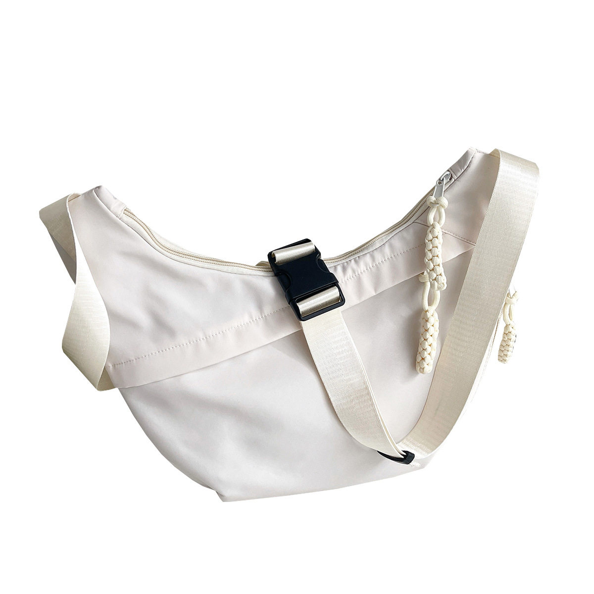 Korean Style Oxford Cloth Bag Women's 2024 New Fashion Dumpling Bag Shoulder Bag Large Capacity Crossbody Class Commuter Bag