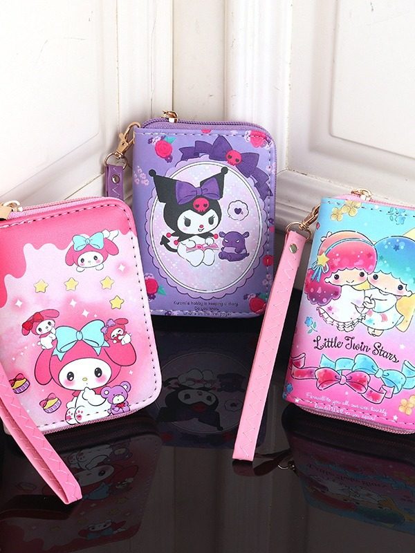 Cartoon Cute Kt Cat Stitch Kolomi Merotti Children Men's and Women's Storage Bag Portable Coin Purse
