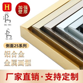 Hexiang Aluminum Alloy Picture Frame Decorative Painting Simple Metal Line Decorative Outer Frame Oil Painting Frame Poster Advertising Photo Frame Type