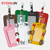 New felt card set work permit employee work card set card set factory card card card bag with lanyard direct wholesale