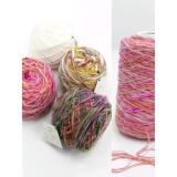 Новый продукт Duan окрашенная пряжа big belly yarn 1 прядь 2,5 шерстяных исландских шерстяных нитей для группового вязания специальной пряжи color dot yarn