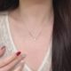 S925 Sterling Silver Pearl Necklace Women's Niche Design Light Luxury High-end Color-free Simple Collarbone Chain Accessories Wholesale