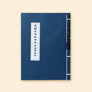 Pharmacist's Sutra Original Copying Copybook Buddhist Sutra Manuscript Regular Script Simplified Adult Meditation Copying Hard Pen Practice Copybook