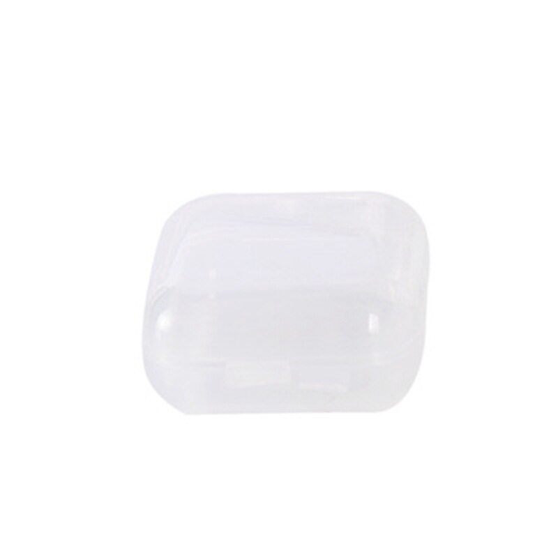 Plastic Transparent Small Square Box Jewelry Box Earbud Small Box Accessories Mini Earring Box Storage Box Portable Manufacturer