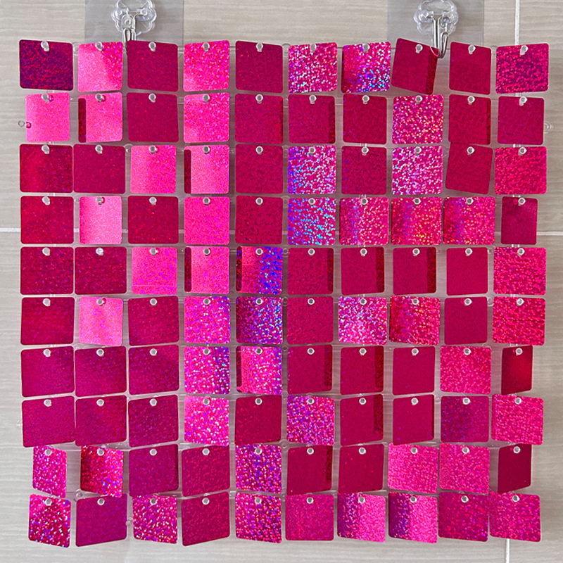 跨境炫彩风动板亮片生日派对年终活动户外婚庆舞台装饰布置背景