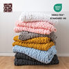 Handmade Thick Thread Blanket, Simple Woven Fishbone Style Knitted Blanket, Bedroom Sofa Cover Blanket, Air-Conditioned Lunch Blanket and Towel Home