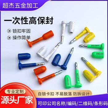 Disposable Safety Lock Container Door Bolt Anti-Rotation Bolt High-Security Seal Container Lead Seal Strap
