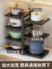 Kitchen Pot Rack Multi-Layer Storage Rack Multi-Functional Storage Pot Rack under the Sink Floor Countertop Pot Rack Cabinet