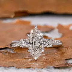 European and American temu cross-border new hot selling jewelry temperament big horse eye zircon ring fashion all-match engagement ring