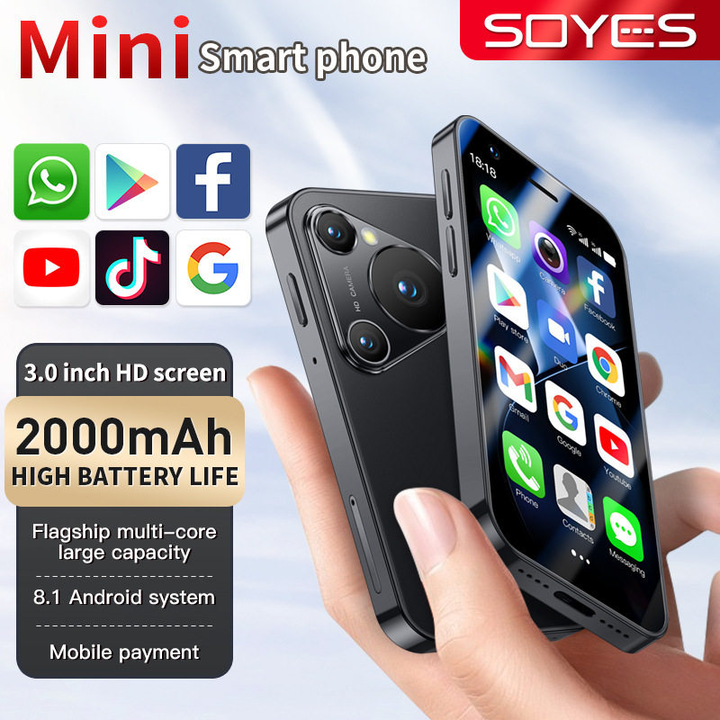 Cross-mirror best-selling P70 pro max mini smartphone 3-inch...