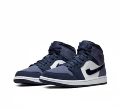 Leather AJ1 Mid Court Purple