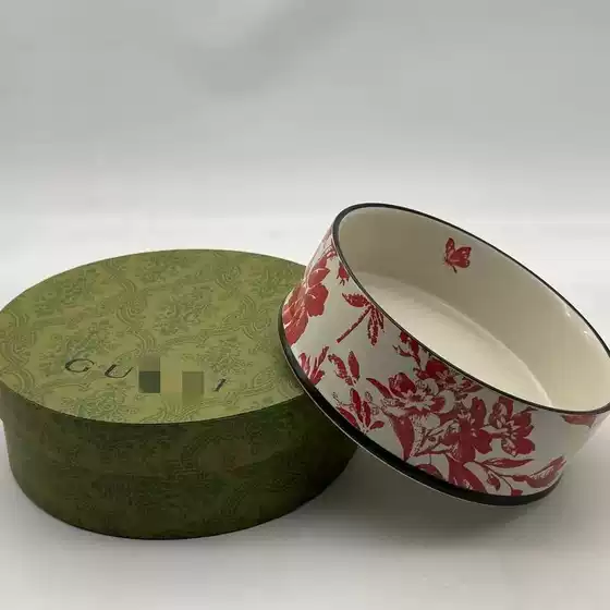 G's Printed Pet Bowl Ceramic Cat Bowl Cat Food Bowl Cat Food Bowl Dog Bowl Dog Bowl Dog Food Bowl Pet Supplies