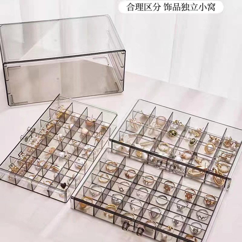 Nail jewelry storage box ring stud earrings jewelry internet celebrity drawer box jewelry storage rack display stand factory direct supply