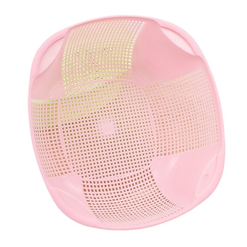 008 fruit blue square hollow drain wash basket kitchen wash basin fruit basket fruit and vegetable drain basket wholesale