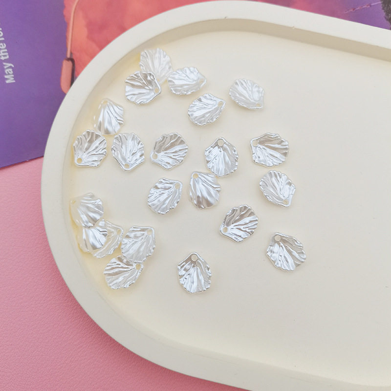 ABS仿珍珠贝壳花瓣发簪饰品配件手工diy装饰工艺礼品贝叶配饰批发